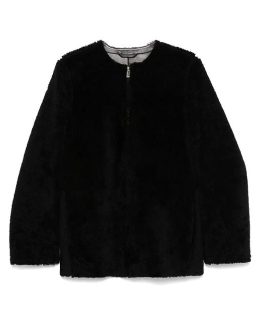 Totême Black Shearling Jacket