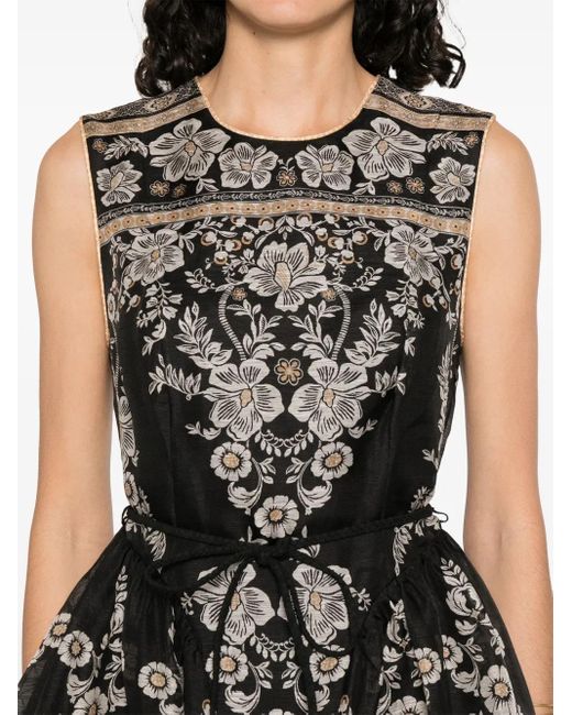 Zimmermann Balance ミニドレス Black