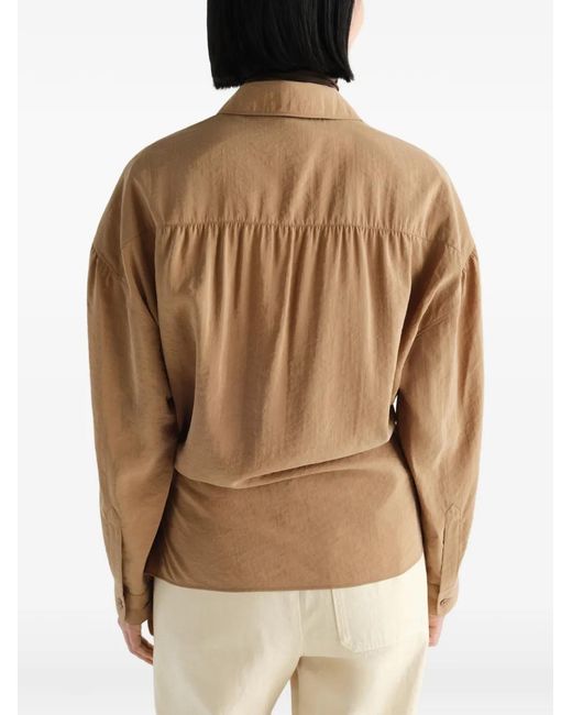 Lemaire Natural Straight-Collar Twisted Shirt