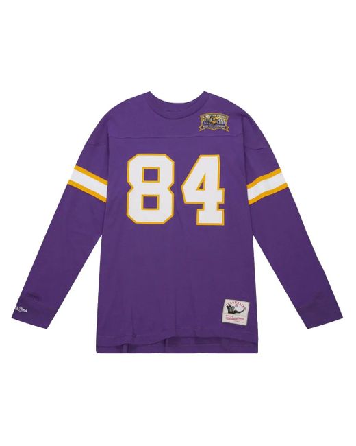 Camiseta Minnesota Vikings 2000 Randy Moss Mitchell & Ness de hombre de color Purple