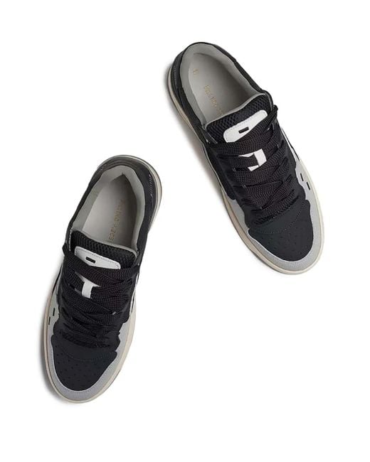 Filling Pieces Black Panelled Mesh Low-Top Sneakers for men
