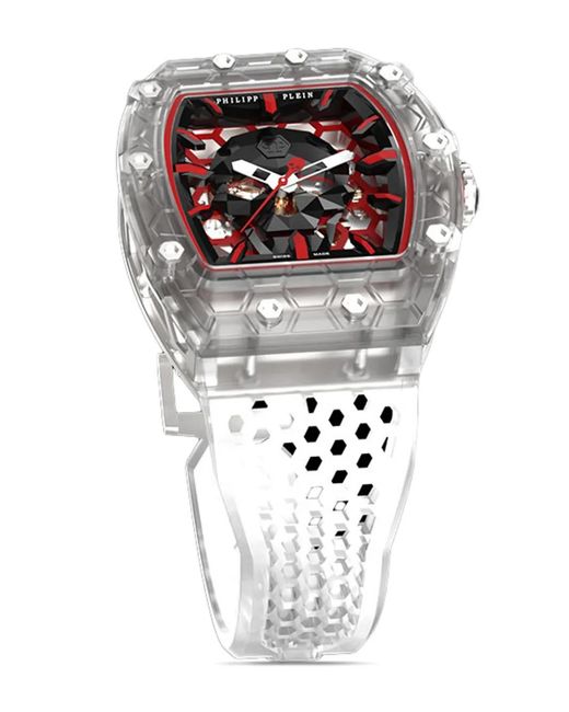 Philipp Plein White Crypto King Cry$Tal $Layer Watch for men