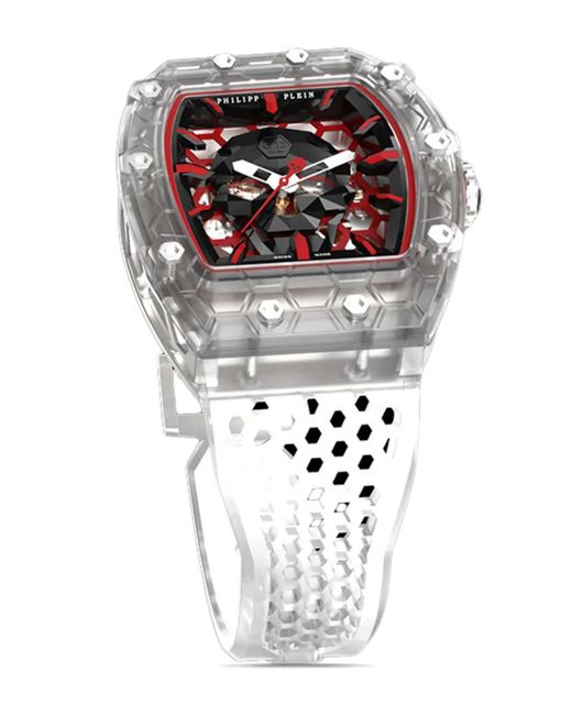 Philipp Plein White Crypto King Cry$Tal $Layer Watch for men