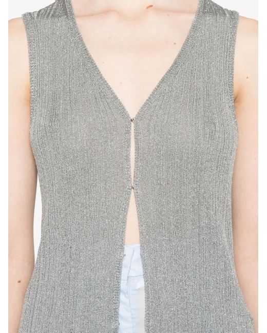 Majestic Filatures Gray Lurex Vest