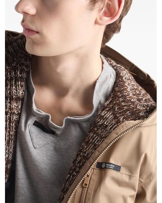Prada Jack Met Capuchon in het Natural voor heren
