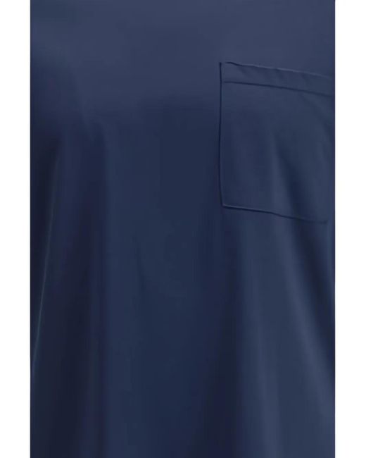 Cruna Blue Crew Neck Pocket T-Shirt for men