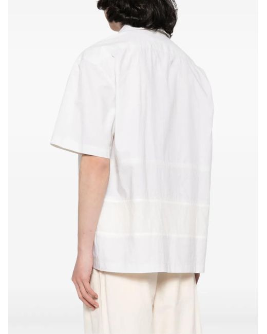 Craig Green White Panelled Cotton Short-Sleeve Shirt for men