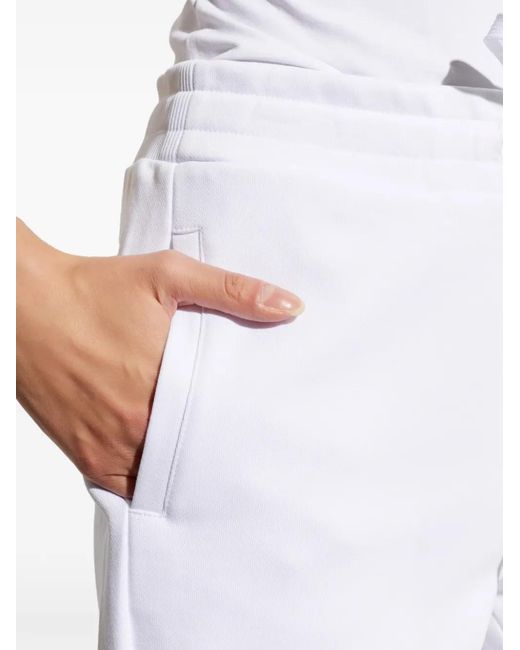 Versace Jeans Couture White Logo Drawstring Trousers