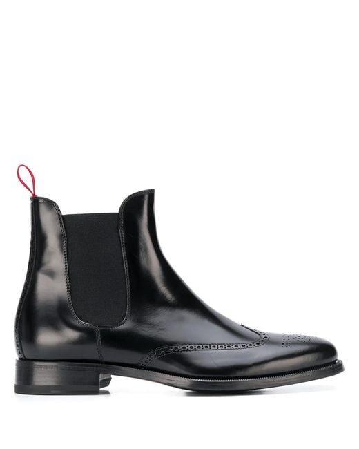 Scarosso Black Dario Chelsea Boots for men