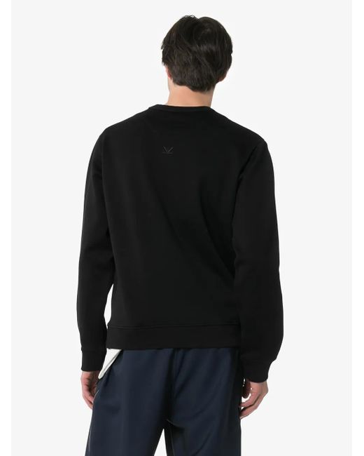 KENZO Black Akira Logo Print Sweatshirt for men