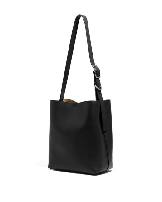 Bimba Y Lola Black Medium Carlino Leather Shoulder Bag