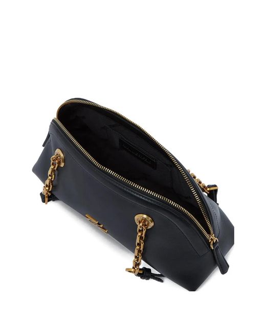 Karl Lagerfeld Blue Bowling Bag S Cad Logo