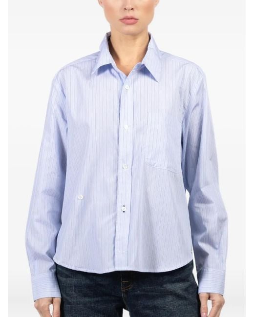 CISSA Gestreept Blouse in het White