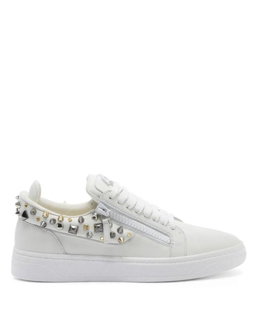 Baskets Gz94 À Détails De Clous Giuseppe Zanotti pour homme en coloris White