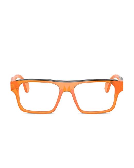 Alain Mikli Orange Rectangle-Frame Glasses for men