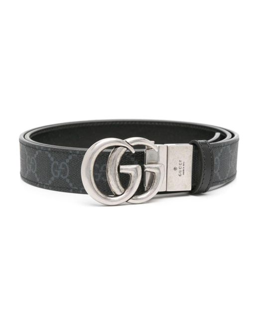 Gucci Black GG Marmont Reversible Belt for men