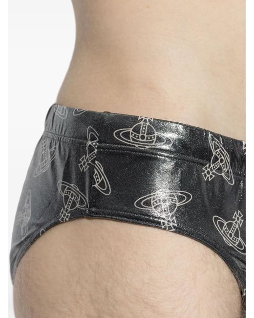 Maillot De Bain À Imprimé Orb Vivienne Westwood pour homme en coloris Gray