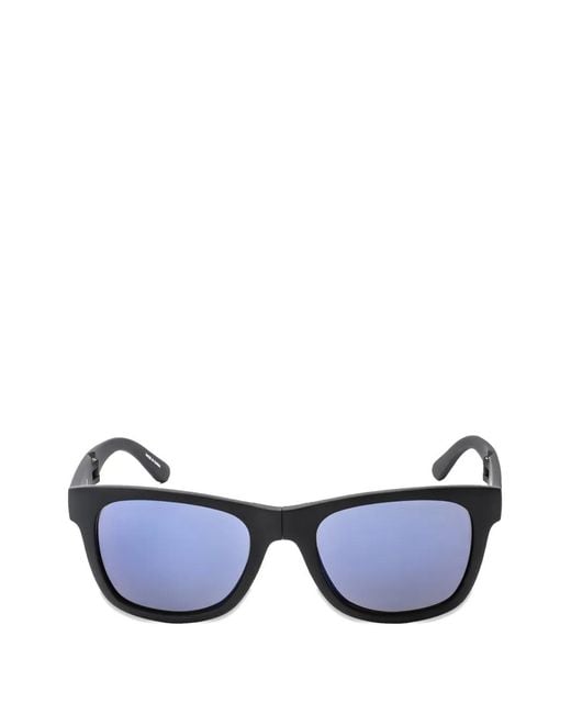 Lacoste Blue Foldable Rectangle-Frame Sunglasses for men