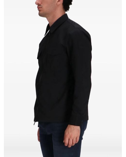 Boss Black Zip-Front Pocket Shirt for men