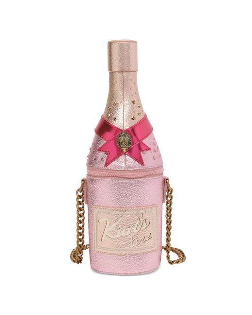 Kurt Geiger Pink Champagne-Bottle Crossbody Bag