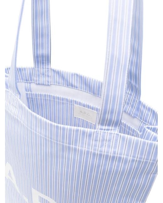 A.P.C. White Lou Tote Bag