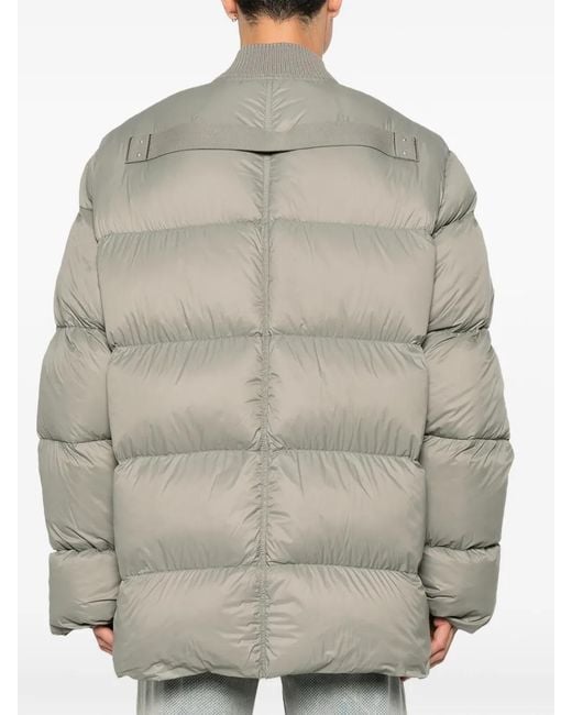 Rick Owens Quilted Padded Jacket in het Gray voor heren