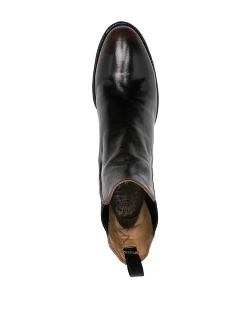 Officine Creative Black Denner 114 55Mm Chelsea Boots