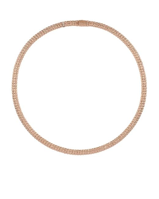 Officina Bernardi White 18Kt Rose Enigma Diamond Necklace