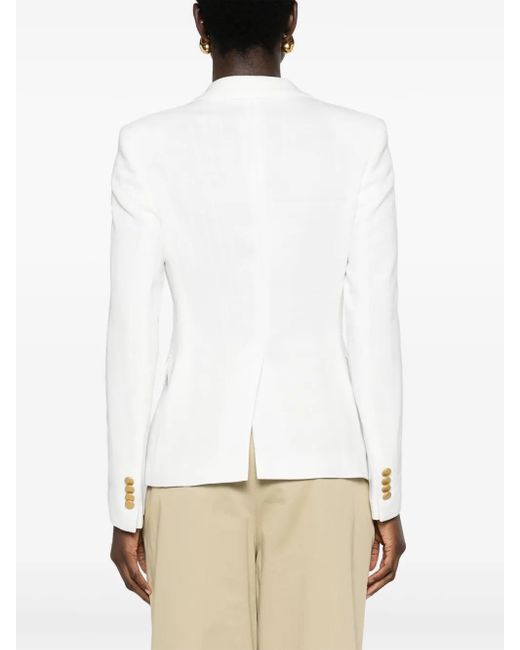 Tagliatore White Liz Single-Breasted Blazer