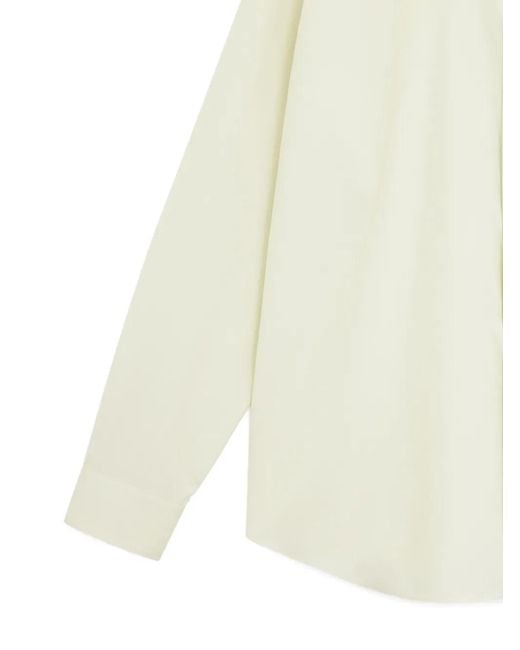 Auralee White Long-Sleeve Buttoned Shirt for men