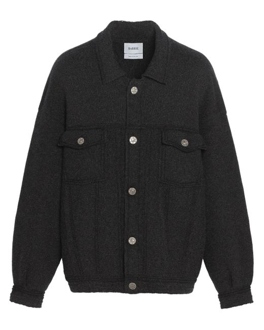 Barrie Black Oversized Denim Jacket for men