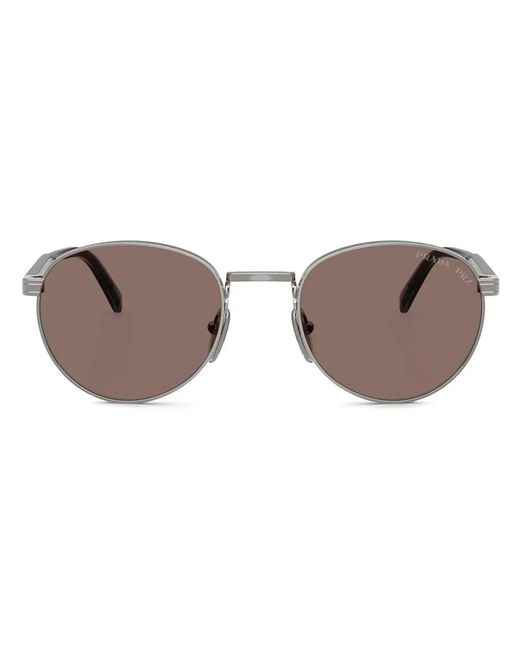 Prada Brown Piombo Sunglasses for men