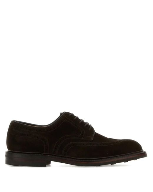 Crockett and Jones Black Pembroke Oxford Shoes for men