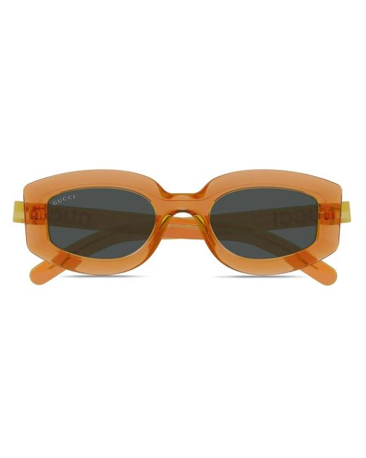 Gucci ロゴ サングラス Brown