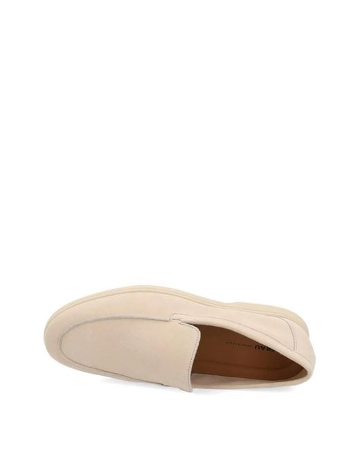 Frau White Mocassins En Daim for men