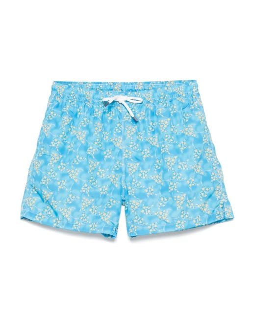 メンズ Fedeli Madeira トランクス水着 Blue