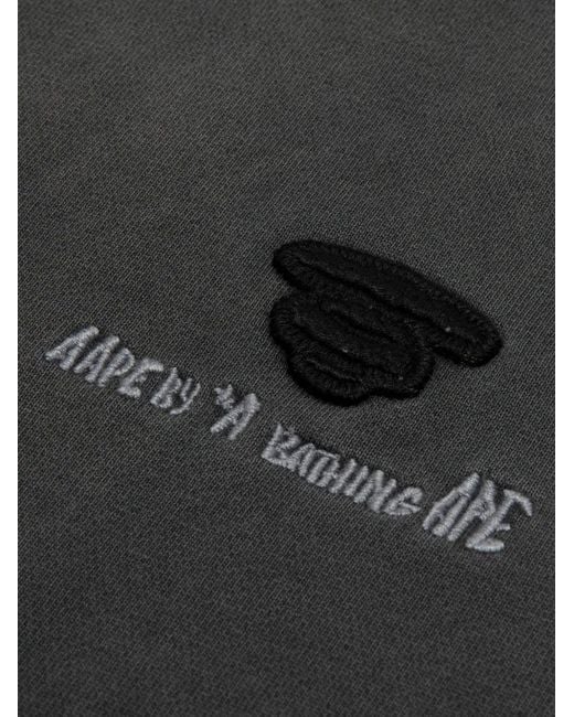 Aape By A Bathing Ape Black Crew-Neck Sweatshirt for men