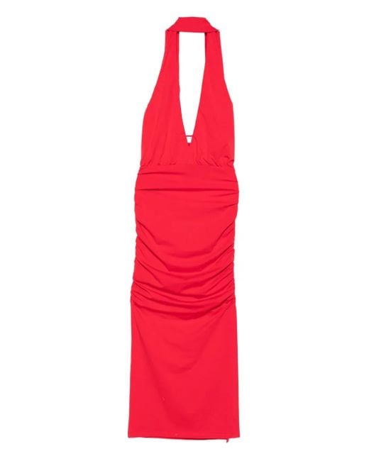 ROWEN ROSE Red V-Neck Maxi Dress