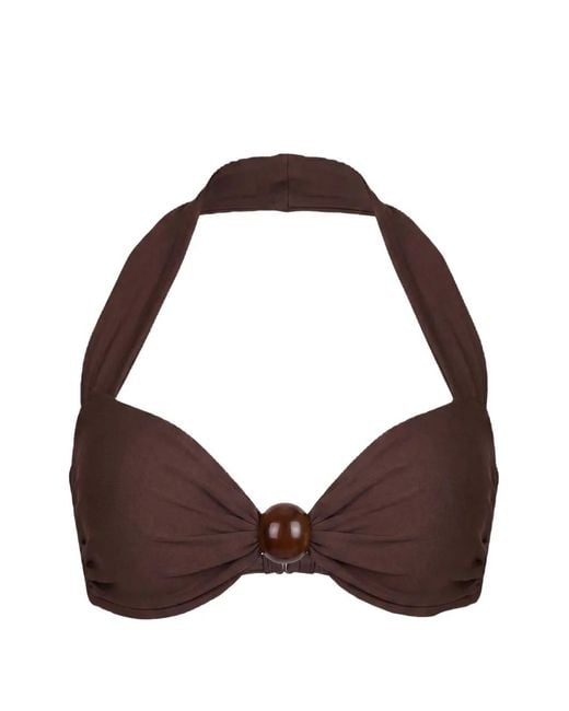 Nicholas Brown Sirena Halter Bikini Top
