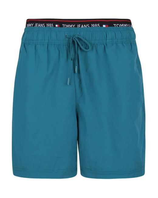 Tommy Hilfiger Blue Logo Swim Shorts for men