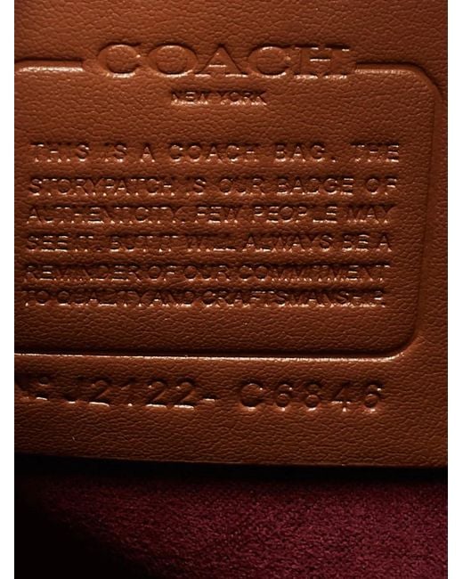 COACH Field Shopper Met Patchwork in het Brown