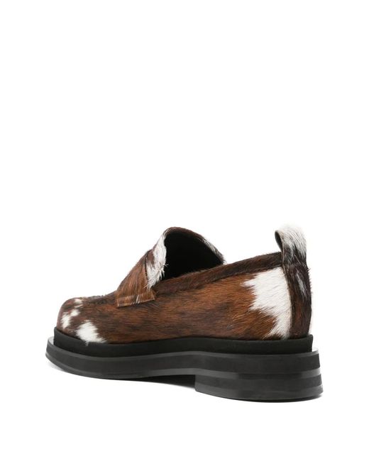 Simone Rocha Brown Heart Toe Loafers for men