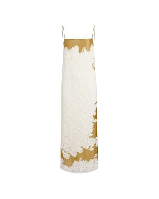 Khaite White Nevis Midi Dress
