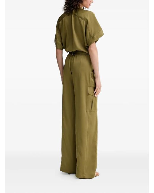 SIMONA CORSELLINI Green Zip-Fastening Pocket Jumpsuit