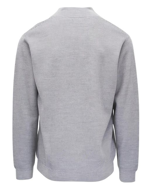 Peter Millar Gray Half-Zip Sweater for men