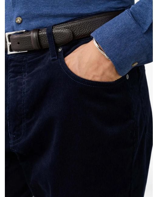 Hackett Trinity Ribfluwelen Broek in het Blue voor heren