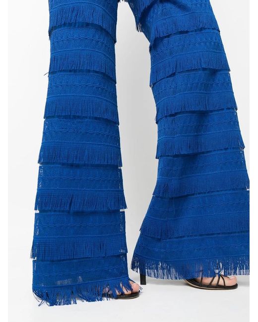 Alberta Ferretti Bootcut Broek in het Blue