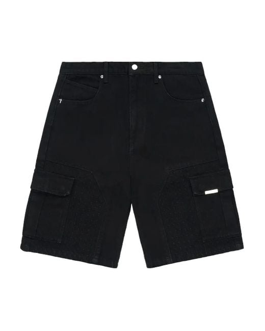 RTA Black Joseph Cargo-Pocket Shorts for men