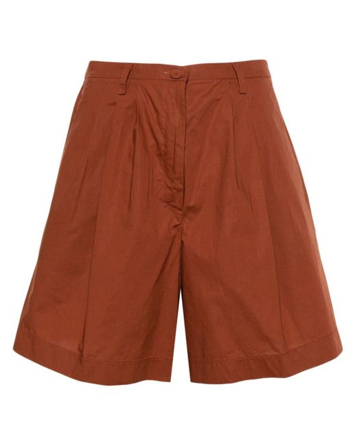 Forte Forte Brown High-waist bermuda shorts