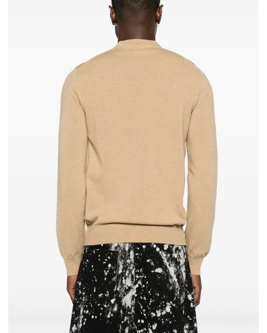 COMME DES GARÇONS PLAY Natural Heart-Patch Wool Cardigan